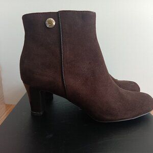 Ellen Tracy Boots- New With Box - Women's Size 6.5 - Dark Brown Suede Boot